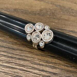 Brighton Constellation Crystal Cluster Ring Sz 7